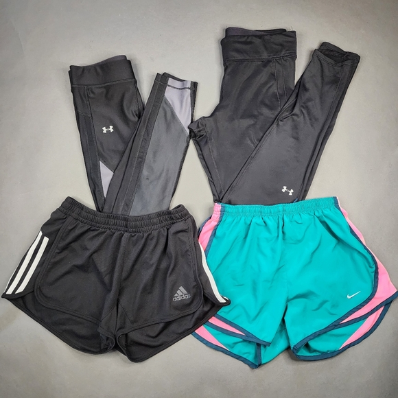 unbranded Other - Athletic Bundle 1 Nike Short, 1 Adidas Short, 2 Under Armour Leggins (S)